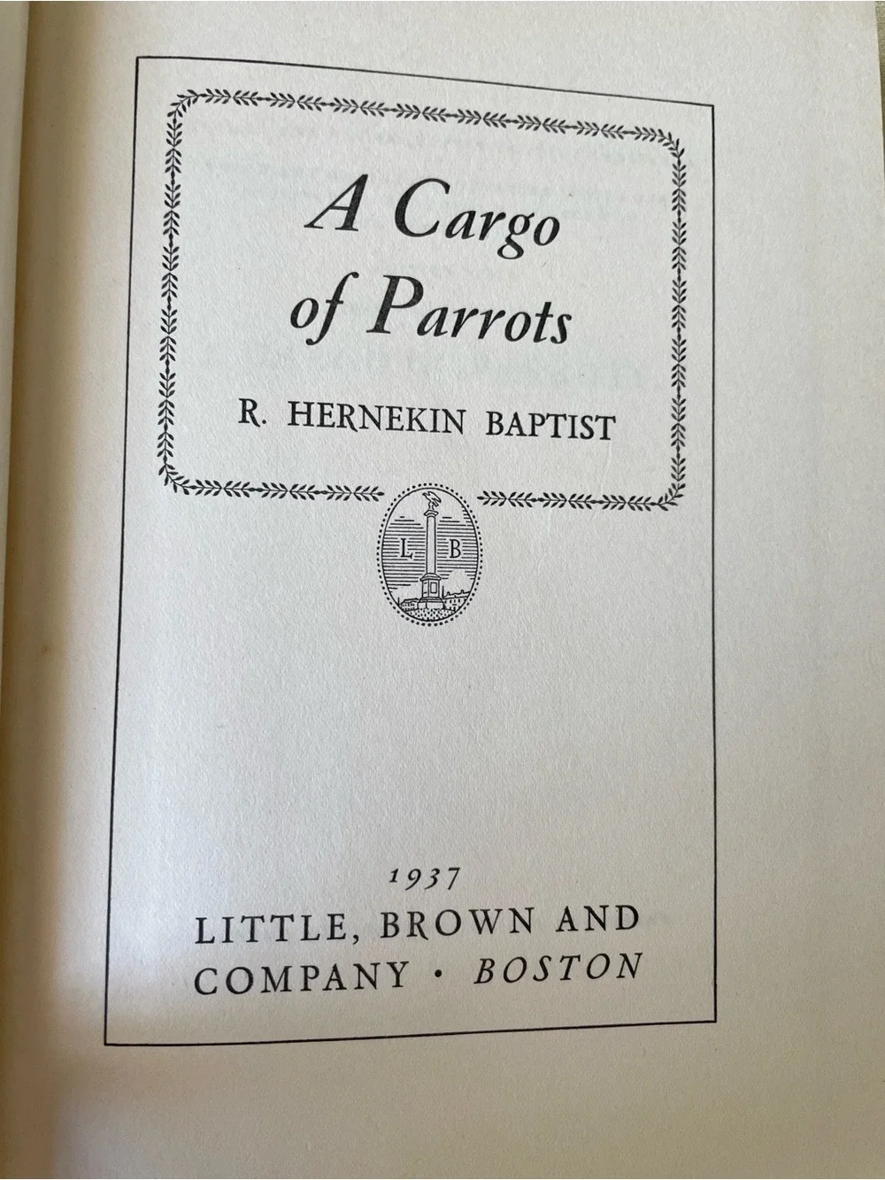 Vintage 1837 First Edition 